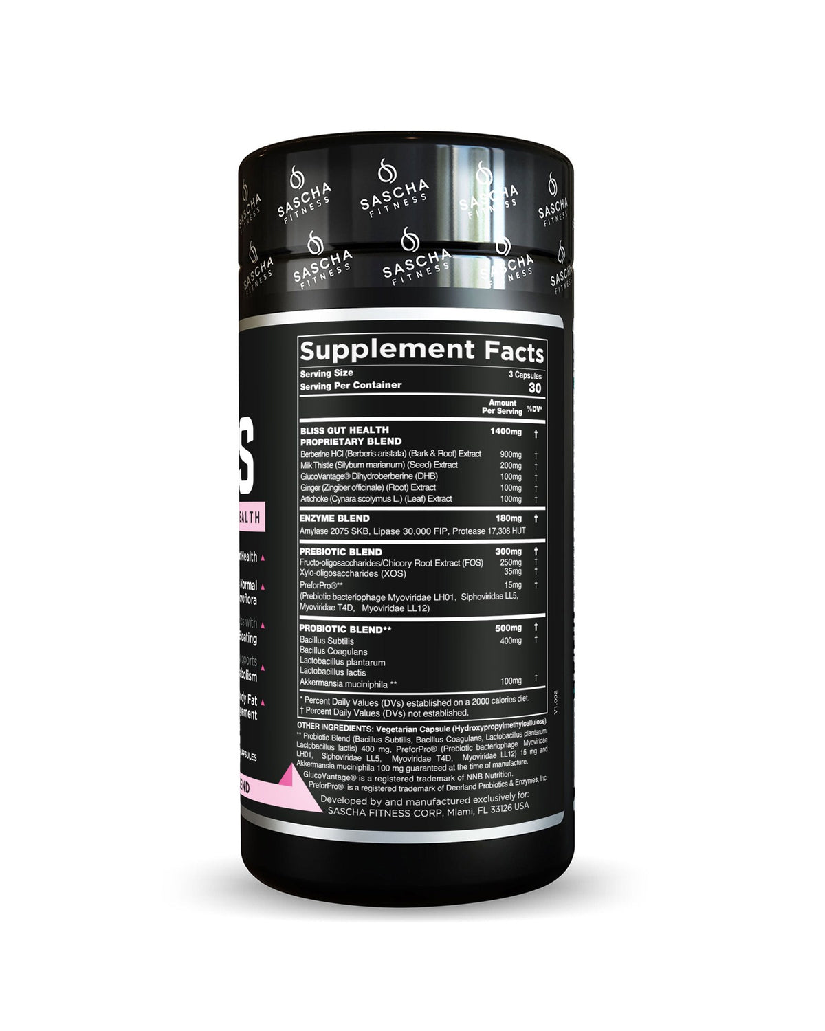 Bliss · tabla nutricional